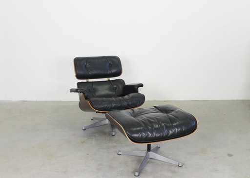 Ensemble chaise longue et pouf, années 1970-1980