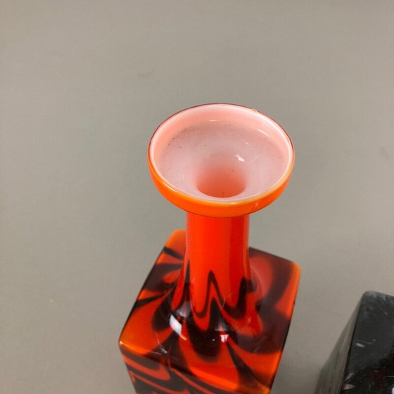 Image 1 of Ensemble de 3 vases Florence en opaline Pop Art Italie 1970