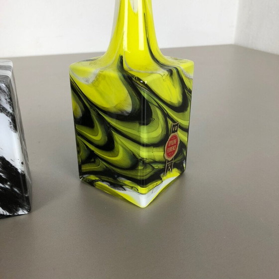 Image 1 of Ensemble de 3 vases Florence en opaline Pop Art Italie 1970