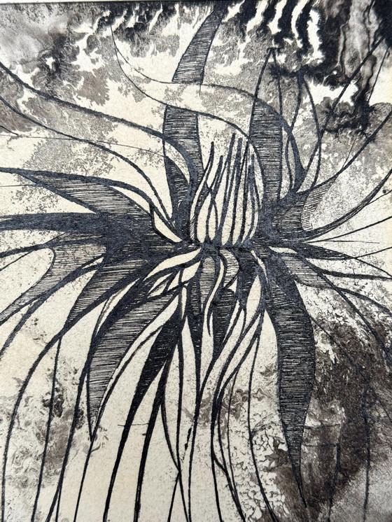 Image 1 of Eugène Eechaut (1928-2019) - Composition surréaliste à l'encre (1969)