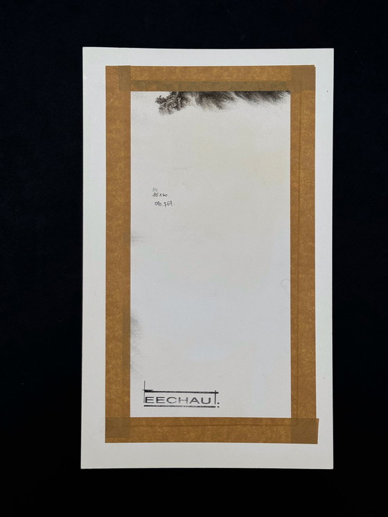 Image 1 of Eugène Eechaut (1928-2019) - Composition surréaliste à l'encre (1969)