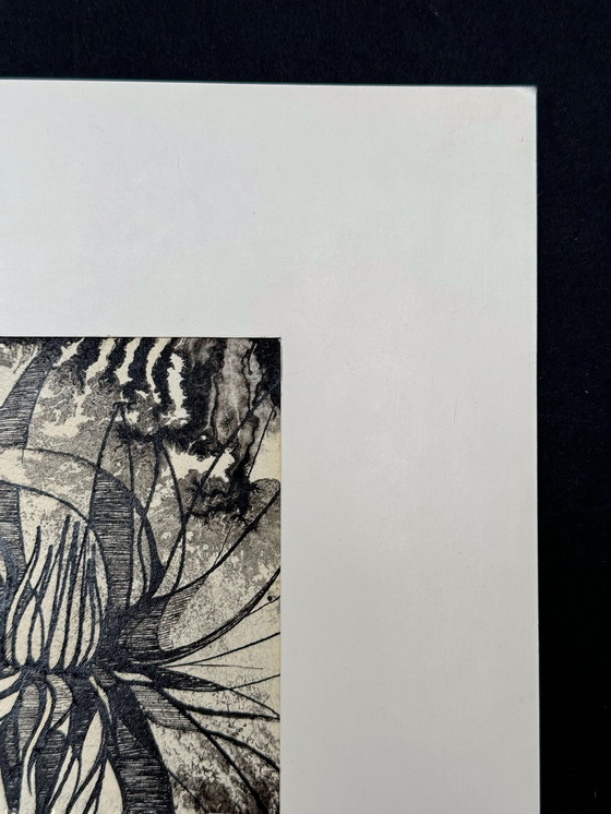 Image 1 of Eugène Eechaut (1928-2019) - Composition surréaliste à l'encre (1969)