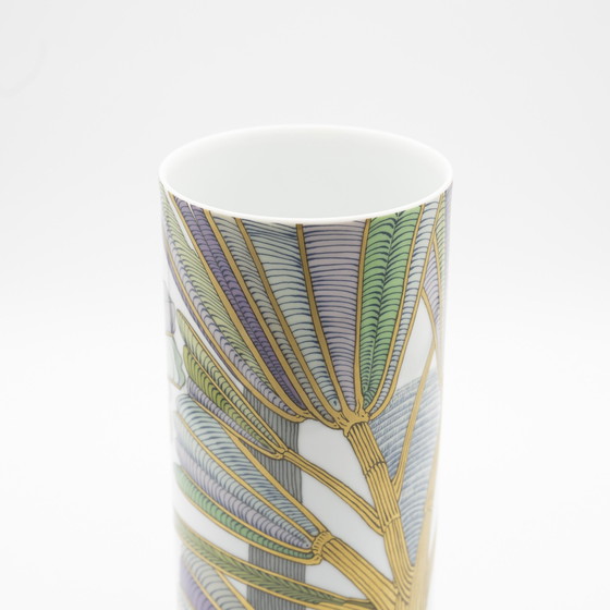 Image 1 of Alain Le Foll & Cuno Fischer × Rosenthal Studio-Line Vase en porcelaine Duo Gold Mcm