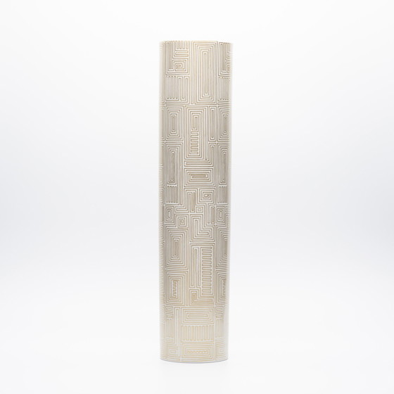Image 1 of Alain Le Foll & Cuno Fischer × Rosenthal Studio-Line Vase en porcelaine Duo Gold Mcm