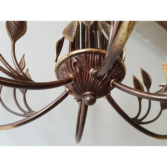 Image 1 of Lustre vintage en laiton, 1970