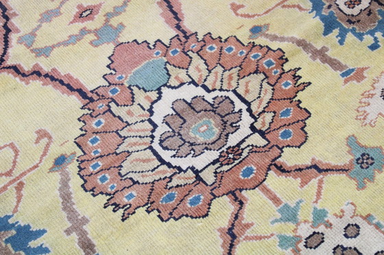 Image 1 of Tapis persan original noué à la main Mahalat Fin Xxl Size 595 X 386 cm Top condition