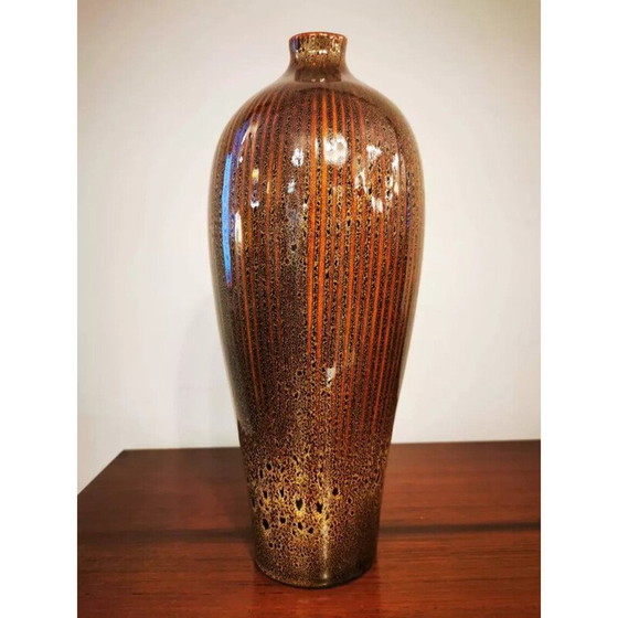 Image 1 of Vase vintage en céramique émaillée, 1970