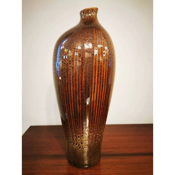 Image 1 of Vase vintage en céramique émaillée, 1970