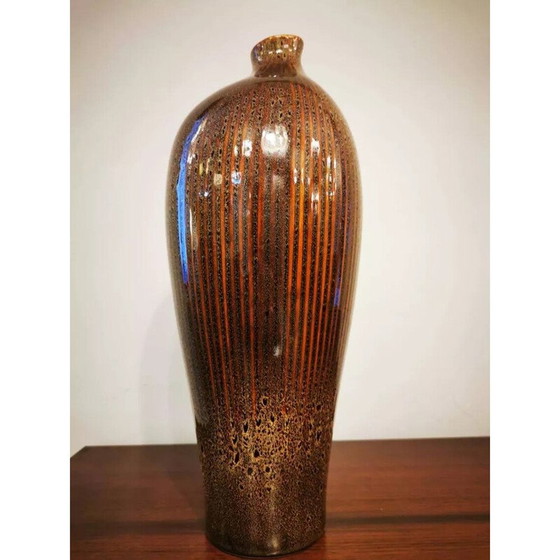 Image 1 of Vase vintage en céramique émaillée, 1970