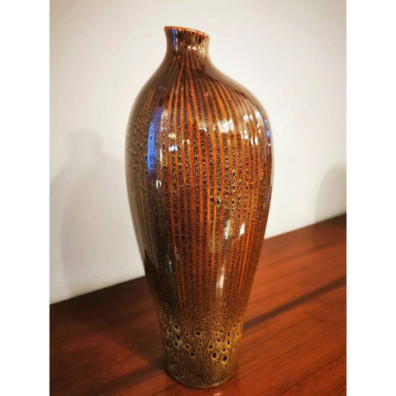 Image 1 of Vase vintage en céramique émaillée, 1970