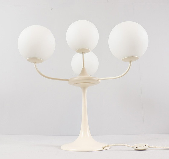 Image 1 of  Lampe de table Sputnik, par Eva Renee Nele et Max Bill pour Temde, Suisse, années 1960