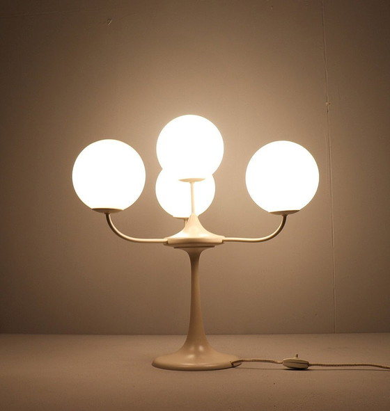 Image 1 of  Lampe de table Sputnik, par Eva Renee Nele et Max Bill pour Temde, Suisse, années 1960