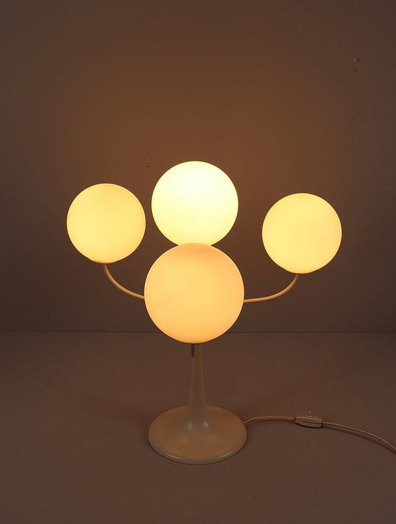 Image 1 of  Lampe de table Sputnik, par Eva Renee Nele et Max Bill pour Temde, Suisse, années 1960