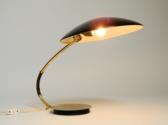 Image 1 of Large lampe de table Mid Century Modern par Christian Dell pour Kaiser Leuchten modèle 6787 en noir