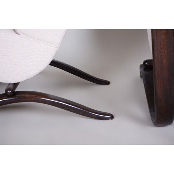 Image 1 of Paire de fauteuils blancs vintage par Halabala pour Up Zavody, Tchécoslovaquie 1930