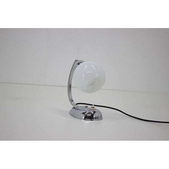 Image 1 of Lampe de table vintage en acier chromé, Tchécoslovaquie 1950