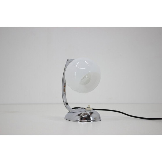 Image 1 of Lampe de table vintage en acier chromé, Tchécoslovaquie 1950