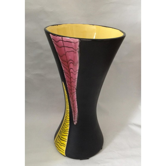 Image 1 of Vase vintage en céramique émaillée de Gabriel Formaintraux