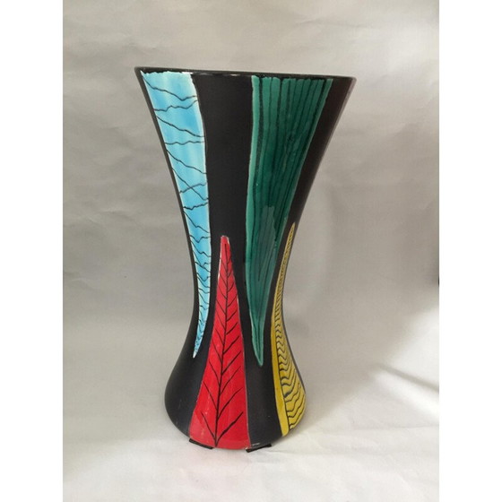 Image 1 of Vase vintage en céramique émaillée de Gabriel Formaintraux