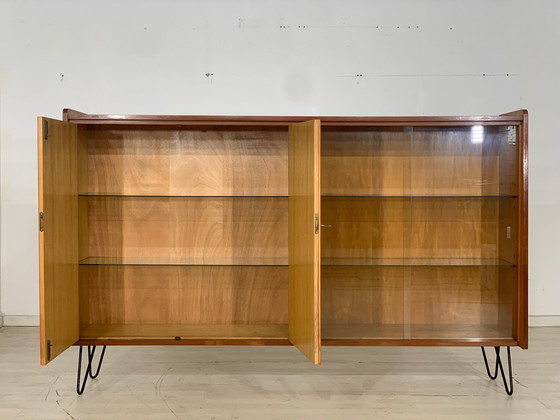 Image 1 of Mid Century highboard buffet armoire à vaisselle vintage