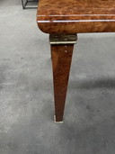 Table en bois de ronce design italien des années 1980