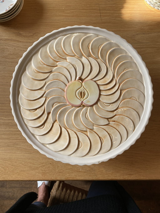 Plateau à gâteaux Tarte Des Pommes Années 60