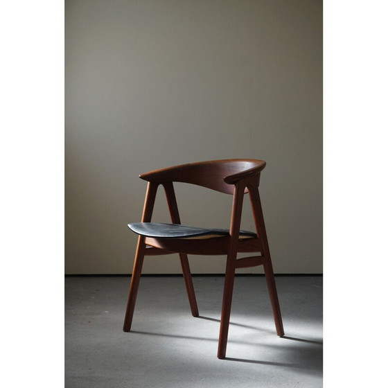 Image 1 of Fauteuil Mid Century en teck modèle 52 par Erik Kirkegaard pour Høng, Danemark années 1960