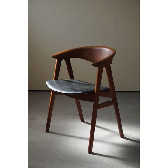Image 1 of Fauteuil Mid Century en teck modèle 52 par Erik Kirkegaard pour Høng, Danemark années 1960
