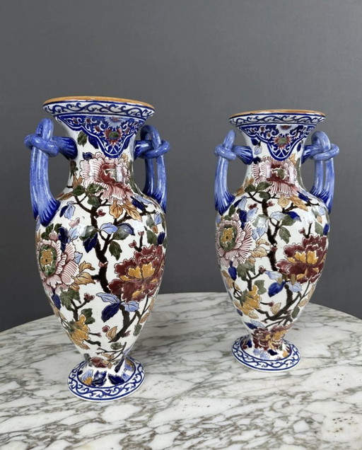 Paire De Vases Gien