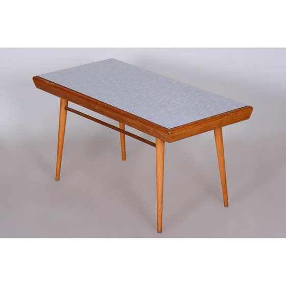 Image 1 of Table basse vintage en bois de chêne, Tchécoslovaquie 1950