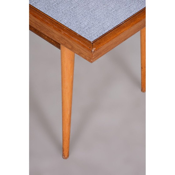 Image 1 of Table basse vintage en bois de chêne, Tchécoslovaquie 1950