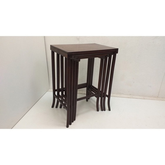 Image 1 of Tables gigognes en bois vintage de Thonet, 1900