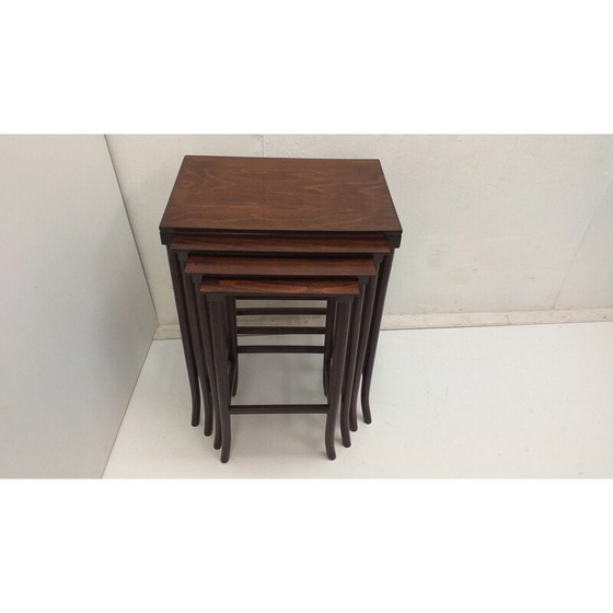 Image 1 of Tables gigognes en bois vintage de Thonet, 1900