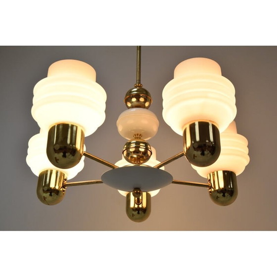 Image 1 of Lustre du milieu du siècle de Kamenicky Senov, Tchécoslovaquie, années 1970