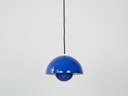 Paire de 2 lampes suspendues vintage danoises Flowerpot par Verner Panton, Louis Poulsen, 1968