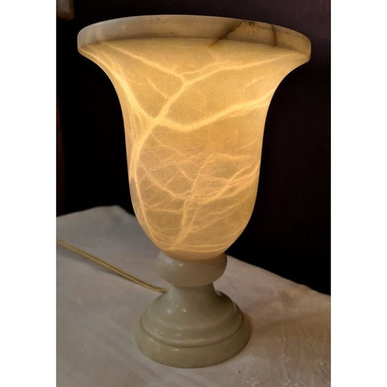 Image 1 of Vintage Art deco lamp in alabaster