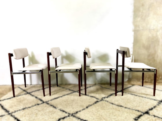 Image 1 of Chaises de salle à manger par C. Denekamp pour Thereca, ensemble de 4, 1960's