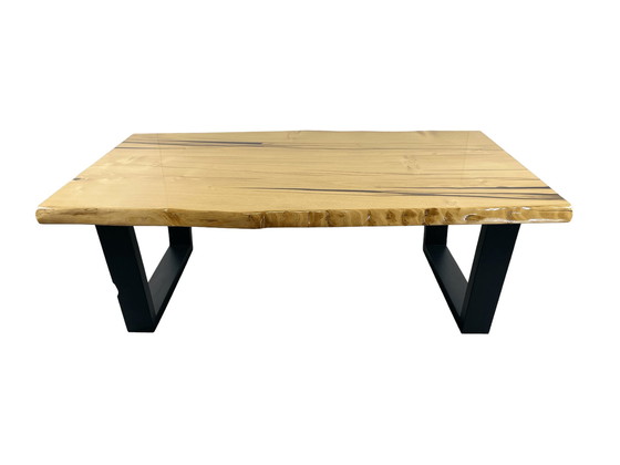 Image 1 of Table basse en acacia avec époxy