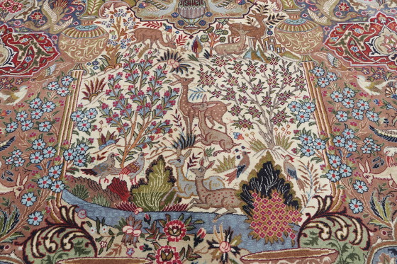 Image 1 of Tapis persan original noué à la main Kashmar Fein Paradise Design 393 X 295 cm Top Condition