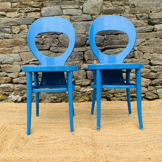 Image 1 of Paire de chaises "mouettes" vintage en contreplaqué moulé