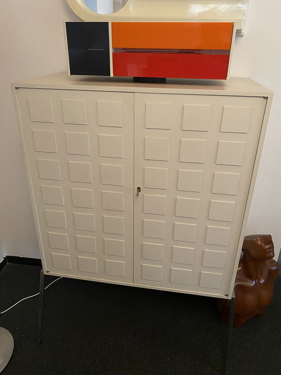 Image 1 of Graphic Design White Wall Cabinet