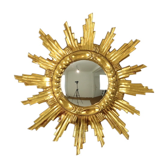 Image 1 of Grand miroir solaire en bois