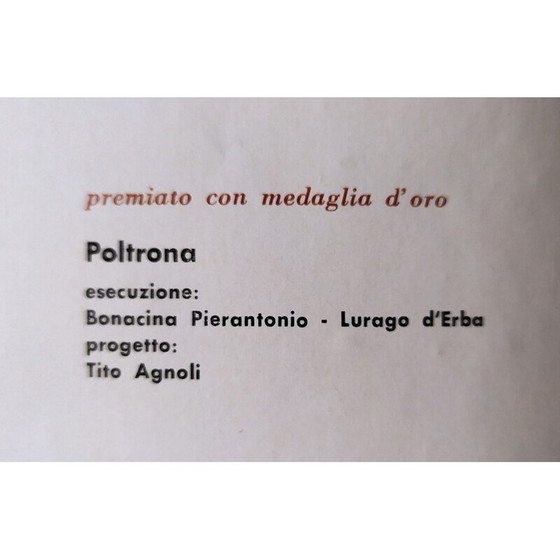 Image 1 of Fauteuil vintage en osier Bp4 par Tito Agnoli pour Pierantonio Bonacina, 1959