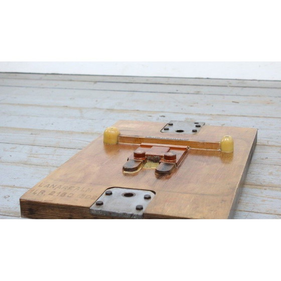 Image 1 of Art mural vintage en bois mélangé, 1960