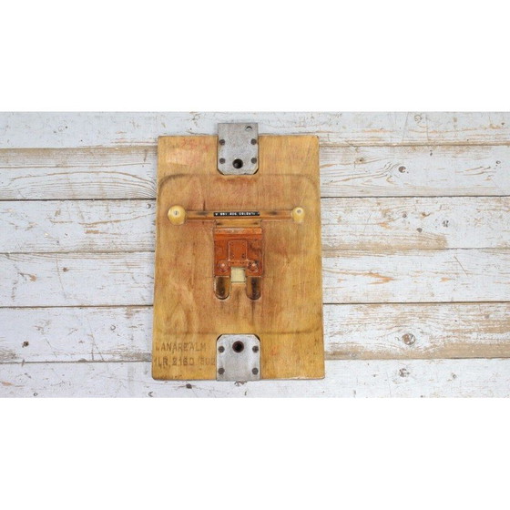 Image 1 of Art mural vintage en bois mélangé, 1960