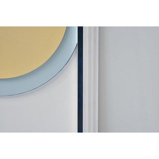 Image 1 of Paire de miroirs muraux contemporains vintage par Athos Burez, 2018