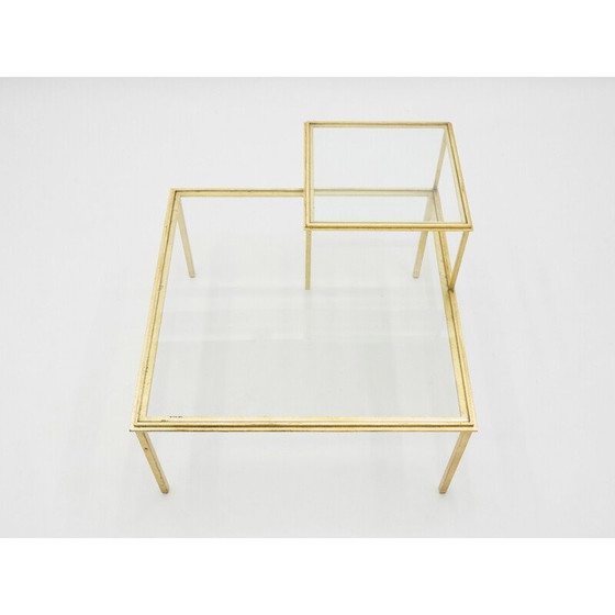Image 1 of Table basse vintage en fer forgé par Thibier, 1960