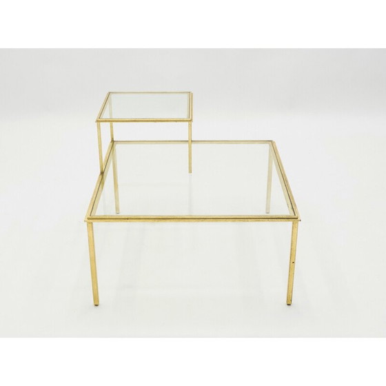 Image 1 of Table basse vintage en fer forgé par Thibier, 1960