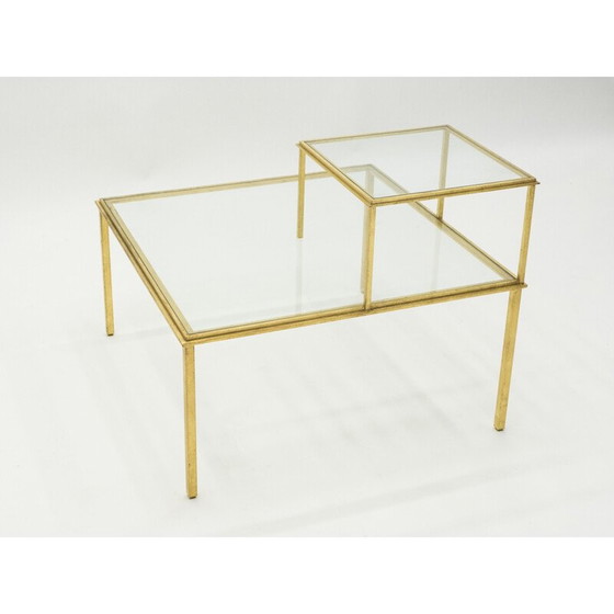 Image 1 of Table basse vintage en fer forgé par Thibier, 1960