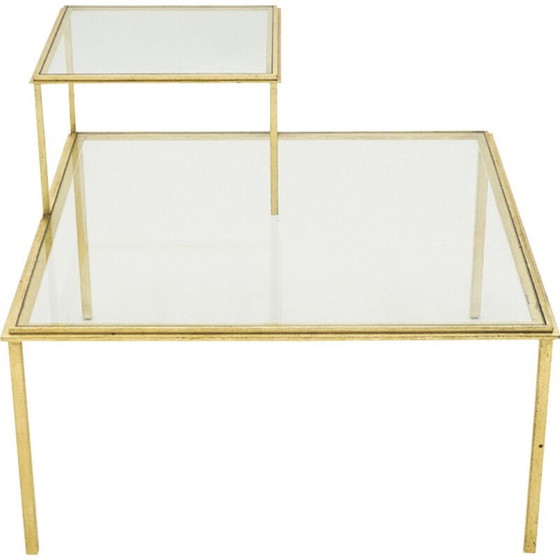Image 1 of Table basse vintage en fer forgé par Thibier, 1960